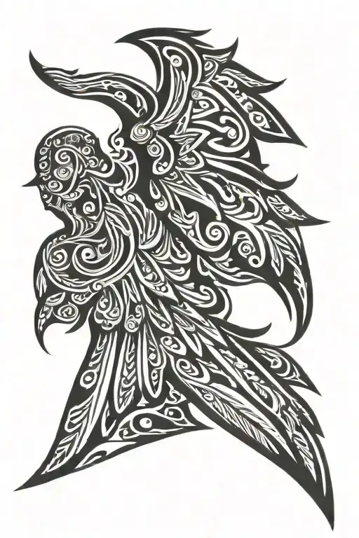 Tribal Angel Wing