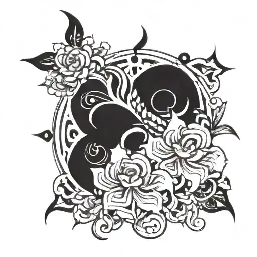 Christian With Flowers Growing