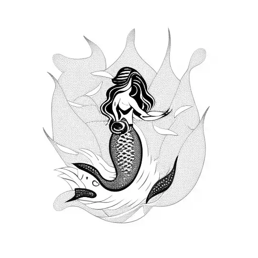 Mermaid With Wave