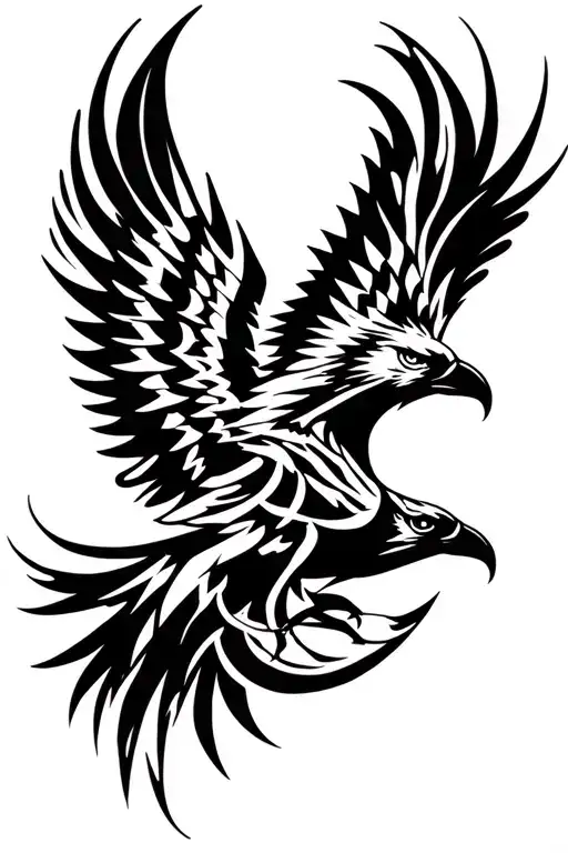 Cybergilism Eagle Intertwined