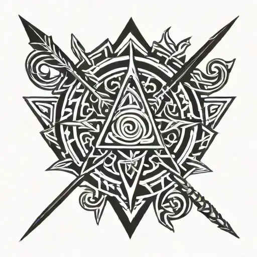 Arrow With Trinity Knot As The Head