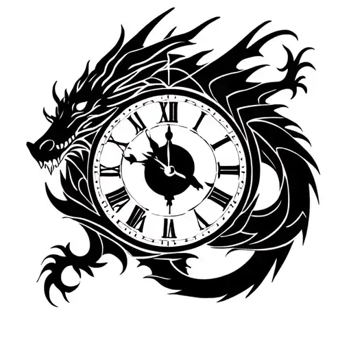 Dragon And Clock