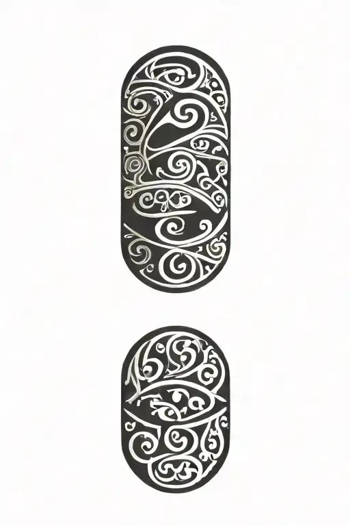 Date Wedding Ring Tattoo Design