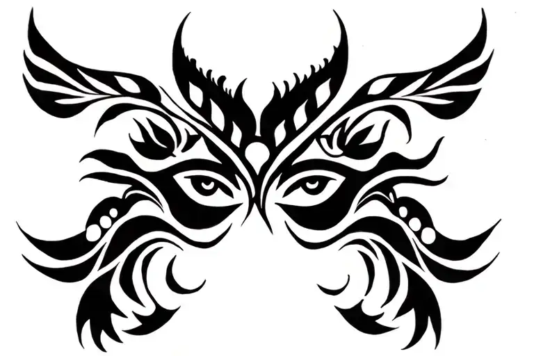 Hawaiian Tribal Face