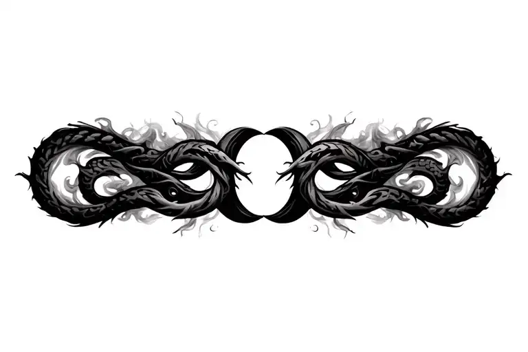 Ouroboros Swirling Into Smoke