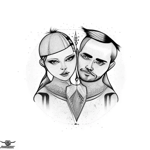 Couple Tattoo For Best Friends Anton And Pavel