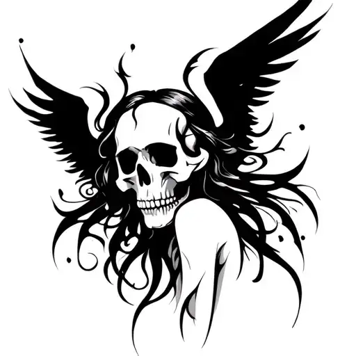 Skull Female Angel