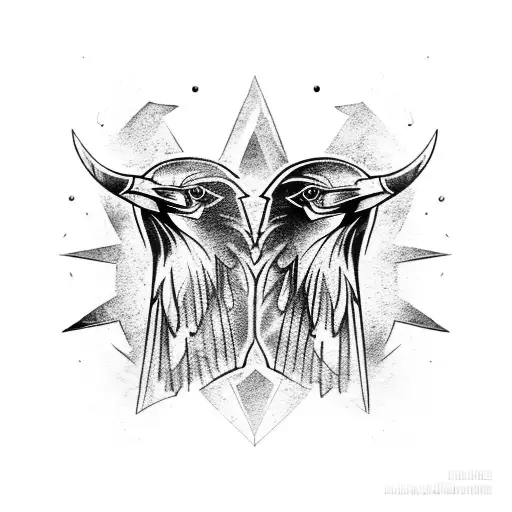 Muninn And Huginn Norse Ravens