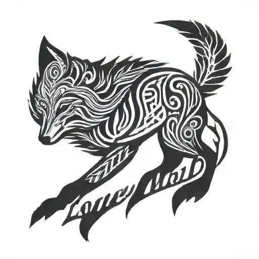 Lone Wolf With The Quote