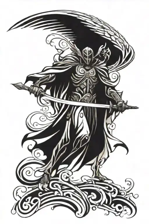 Male Mage Warrior Angel