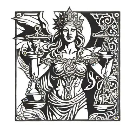 Lady Justice Tarot Card