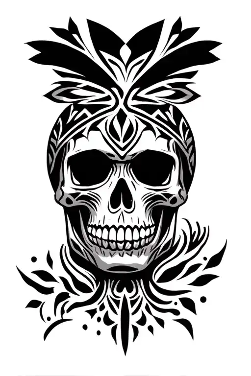 Mexican Human Skull In His