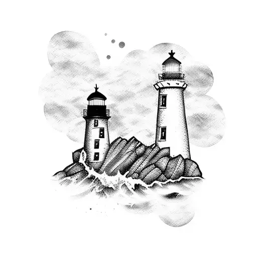Lighthouse Watercolour