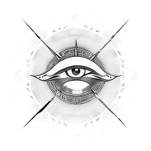 Eye Of Horus In A Bull