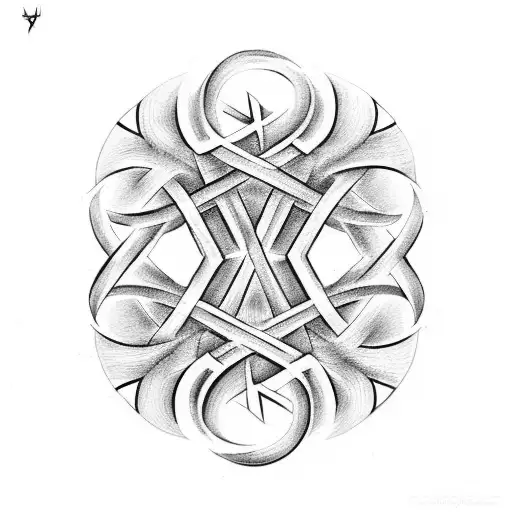 Infinity Symbol And Eguzkilore