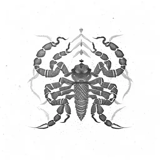 Scorpion Word Persian Calligraphy