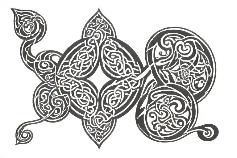 Celtic Band With Knot In Centre