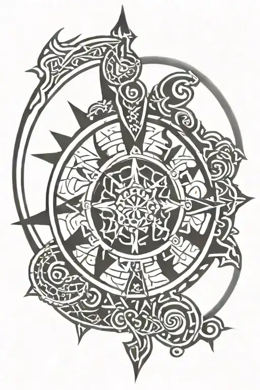 Vegvisir Viking Compass