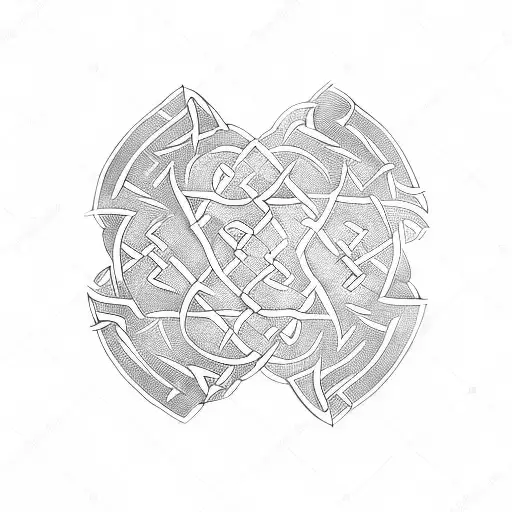 Trible Celtic Ornament Sleeve