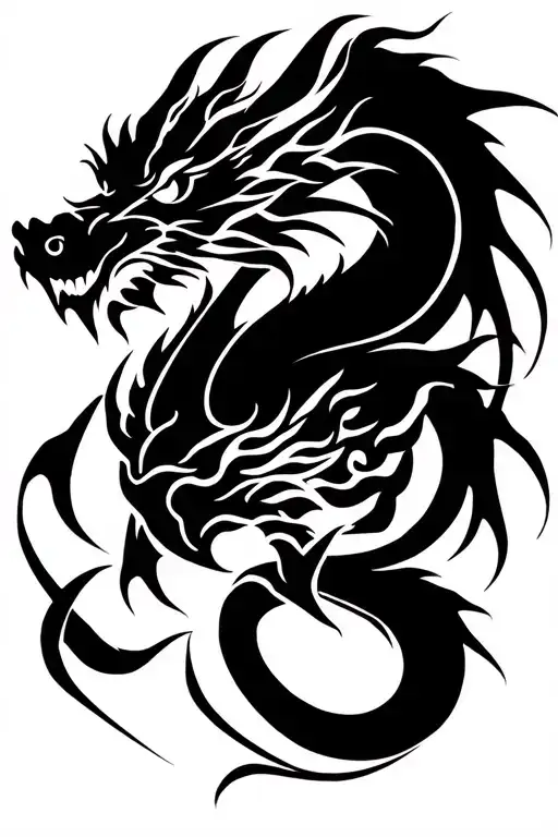 Dragon With Katana