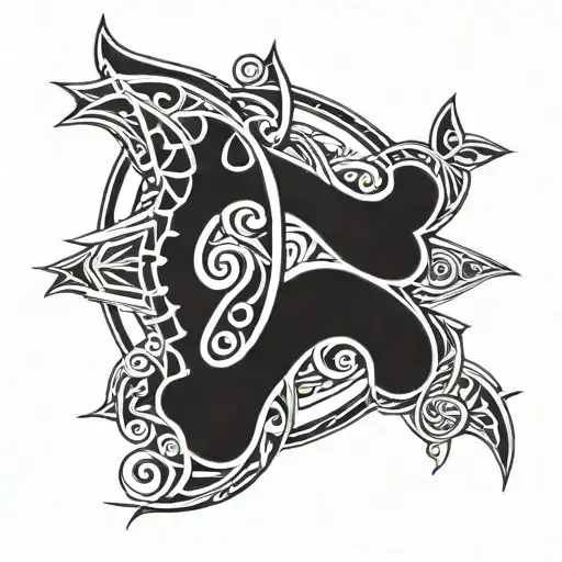 Irish Tribal Tattoo Design