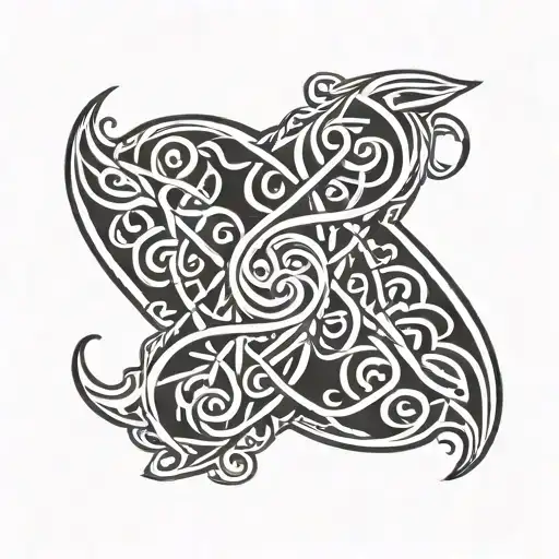 2-Inch Wide Celtic Armband Tattoo Design Featuring The Words Neart Agus Onoir
