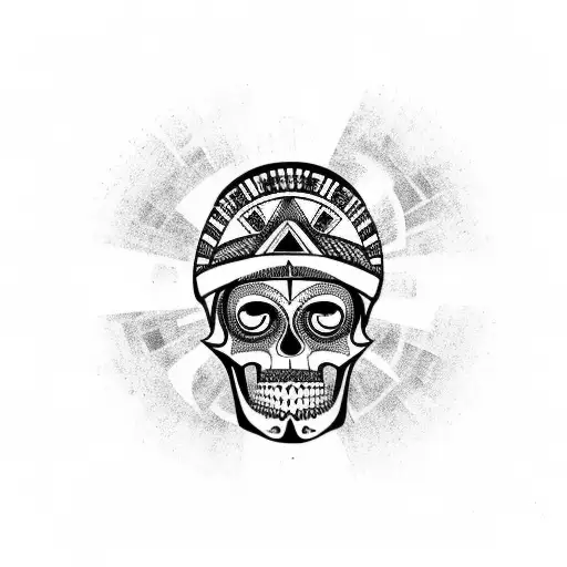 Aztec And Skull
