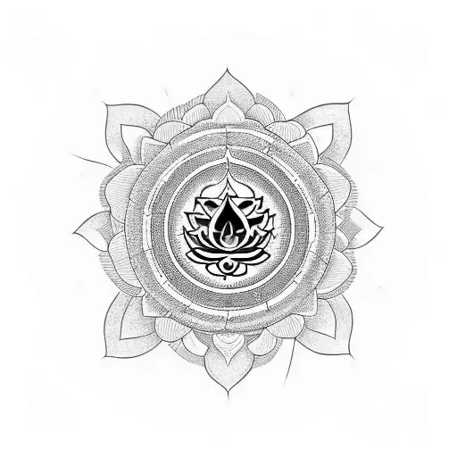 Lotus And 7 Chakras