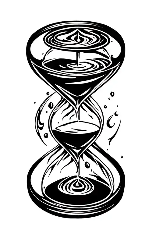 Hourglass Filled With Water