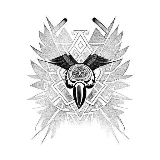 Honduran Heritage Including Macaws And Mayan Ruins