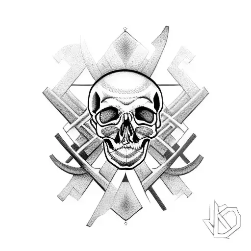 Cyber Sigilism Death Skull Bone