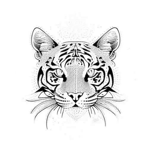 Cat With Tigerlillys