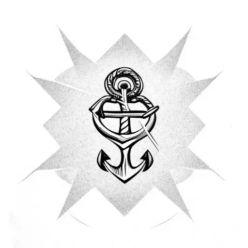 Rose And Anchor And Cross