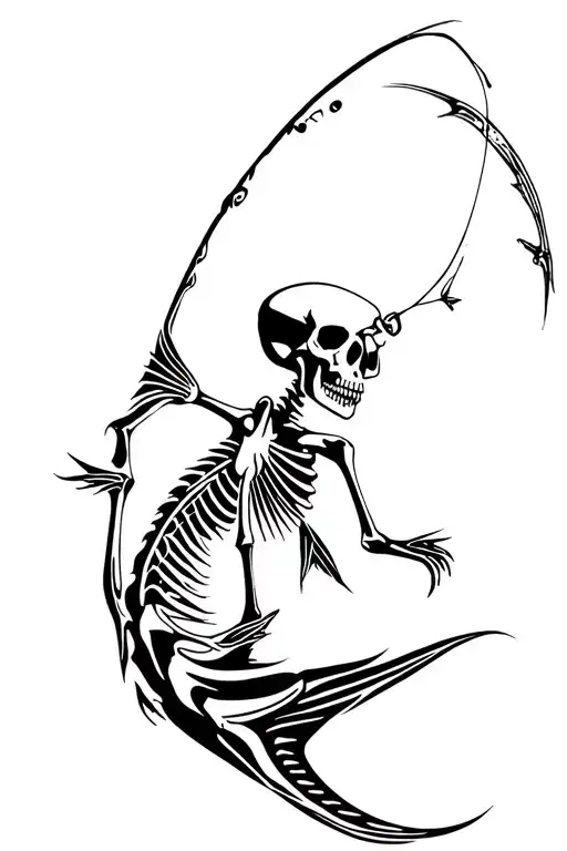 Fishing Skeleton