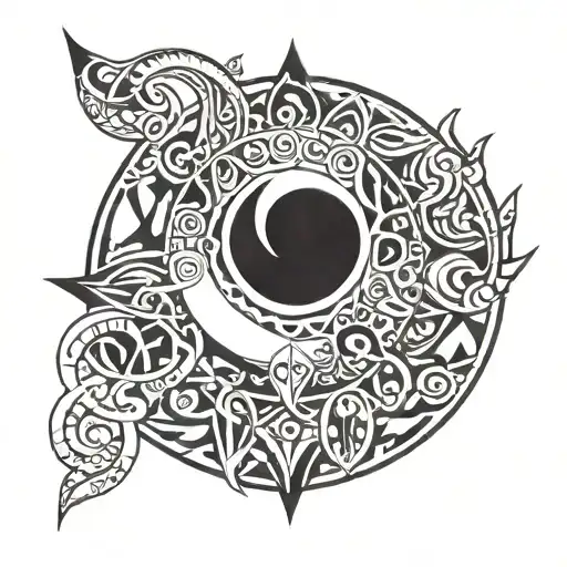 Tribal Moon Surrounded