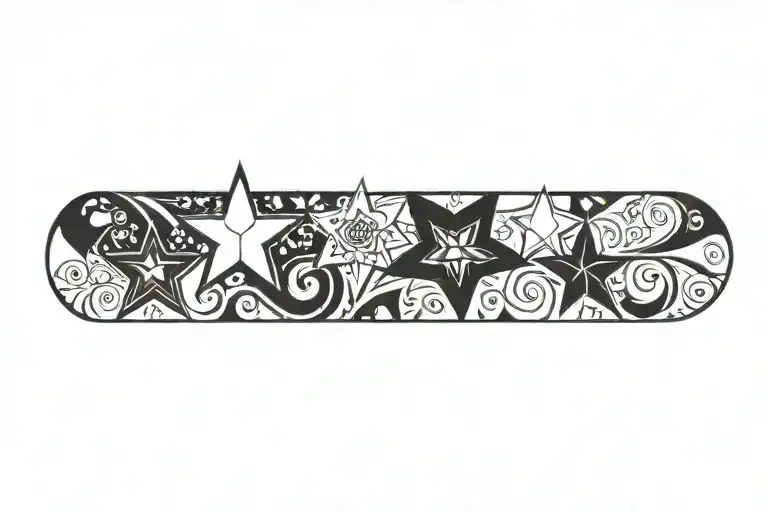 Mimimal Art Stars Ornament