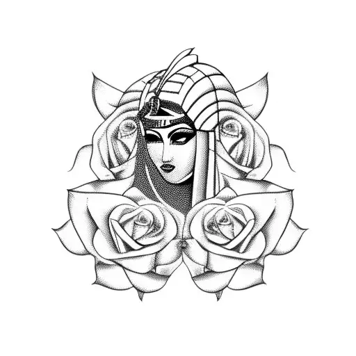 7 Egyptian Goddesses With Roses