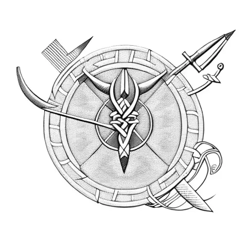 Sagittarius The Word Tomorrow In Celtic Knots