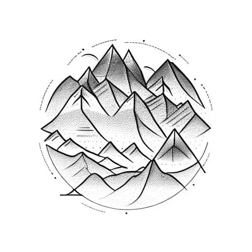 An Engineer's Blueprint Of A Mountain Range