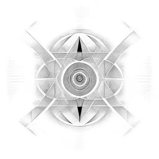 Long Thin Lines With A Little Spiral In The Center