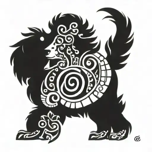 Black Standard Poodle