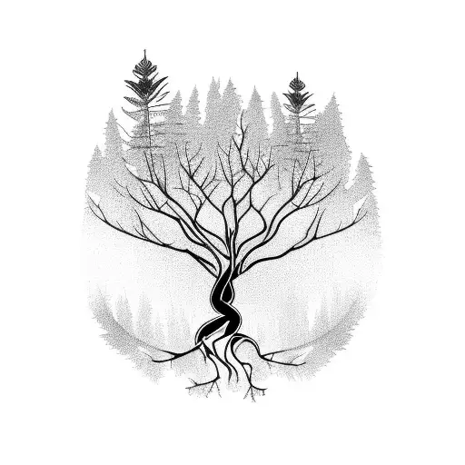 Madrone Tree With Eagle