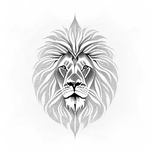 Lion Dove And Flower