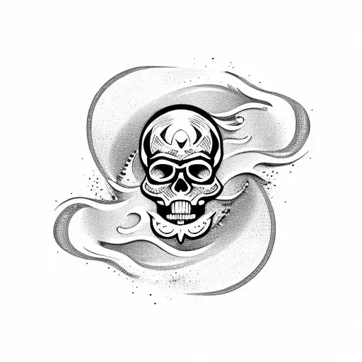 Skull Beard Wave Surfboard