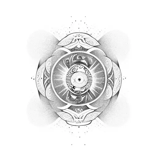 Hourglass And Yin Yang