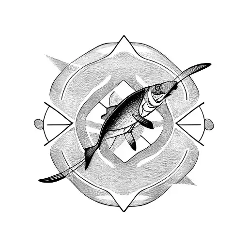 Fish Pedaling Bicycle Minimal