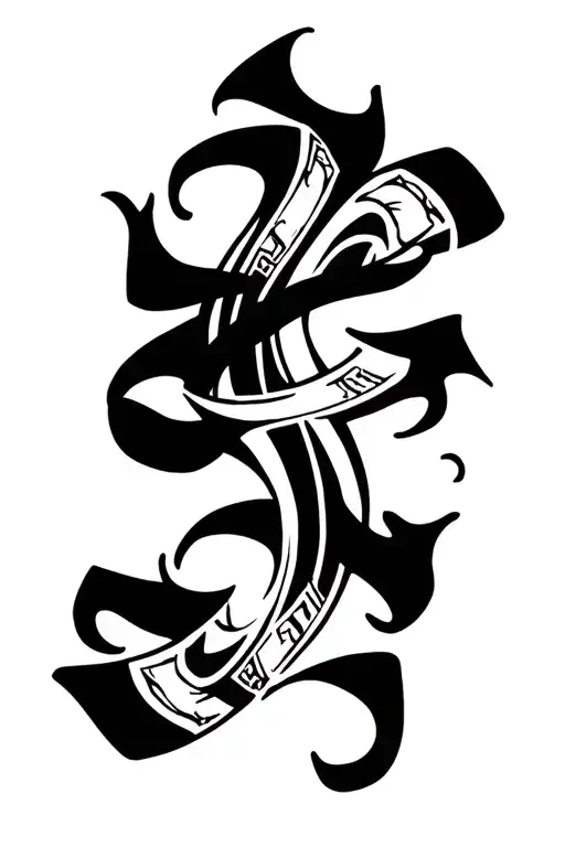 Burning Money Puted In Pack Of Malbors