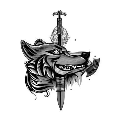 A Wolf With A Sword