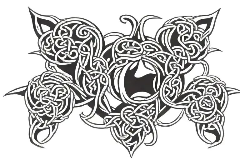 Celtic Knotwork Design Incorporating