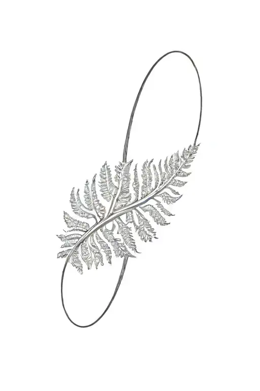 Fern Leaf In Symbol Infiniti Sign